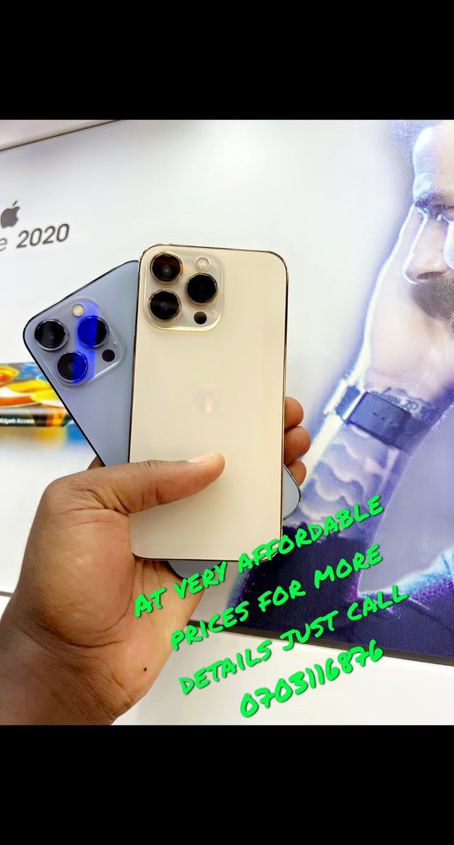 kscasbert52's tweet photo. iPhone 13 pro just both 128gb and 256gb for more details call 0703116876 https://t.co/4GUrFNQAZv