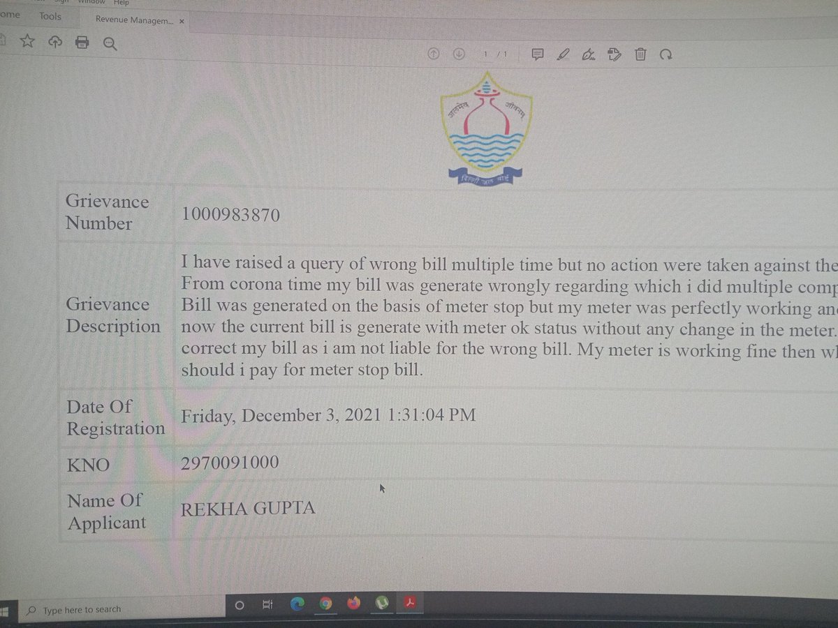222ter's tweet photo. @DelhiJalBoard @DelhiComplaint @AamAadmiParty @ArvindKejriwal @BJP4Delhi @DelhiJal i did complaint regarding my wrong bill multiple time but no action has been taken till now. Djb never reply . My complaint no. 1000983870. My meter was perfectly fine but bill was generate stop mt https://t.co/F9GKJhMuMT