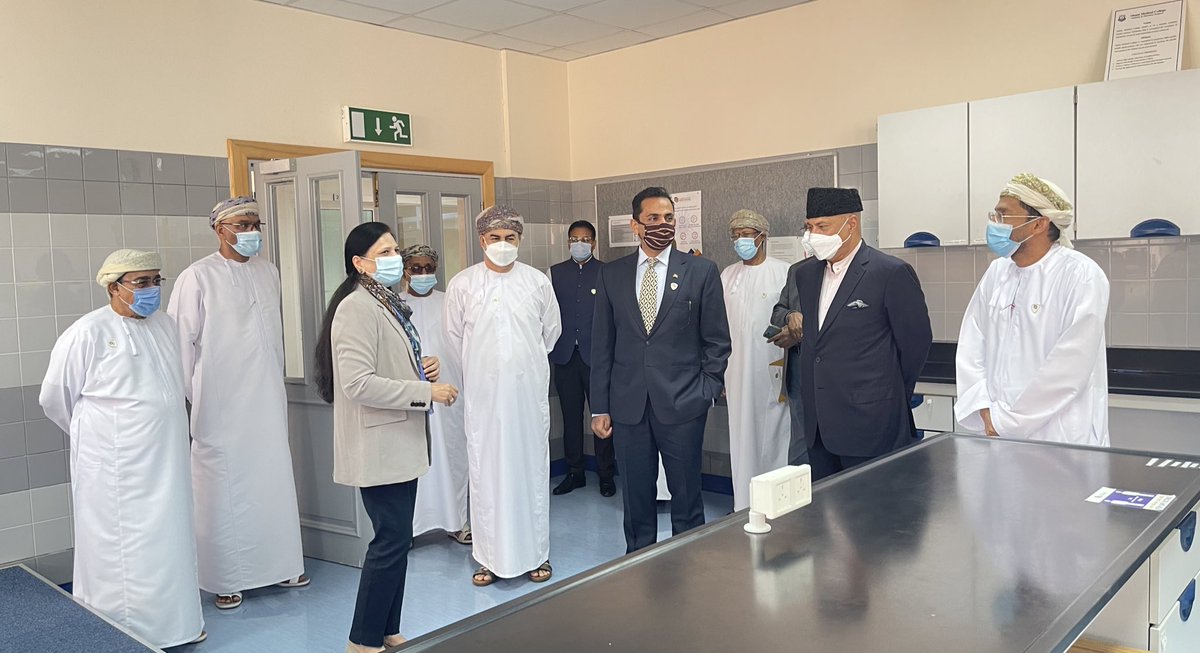 NU_oman's tweet photo. Official visit of the Indian Ambassador HE Amit Narang to the National University of Science and Technology https://t.co/GCObeOQnsY