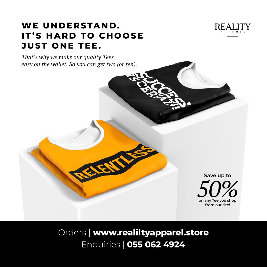 TheKNUSThimself's tweet photo. We understand it’s hard to choose just one Tee. That’s why we make our quality Tees easy on the wallet. So you can get two (or ten). 

Visit our shop https://t.co/d7c1qjIKRb to enjoy up to 50% off our Tees. 

#RealityApparel https://t.co/EPVqrAGj8U