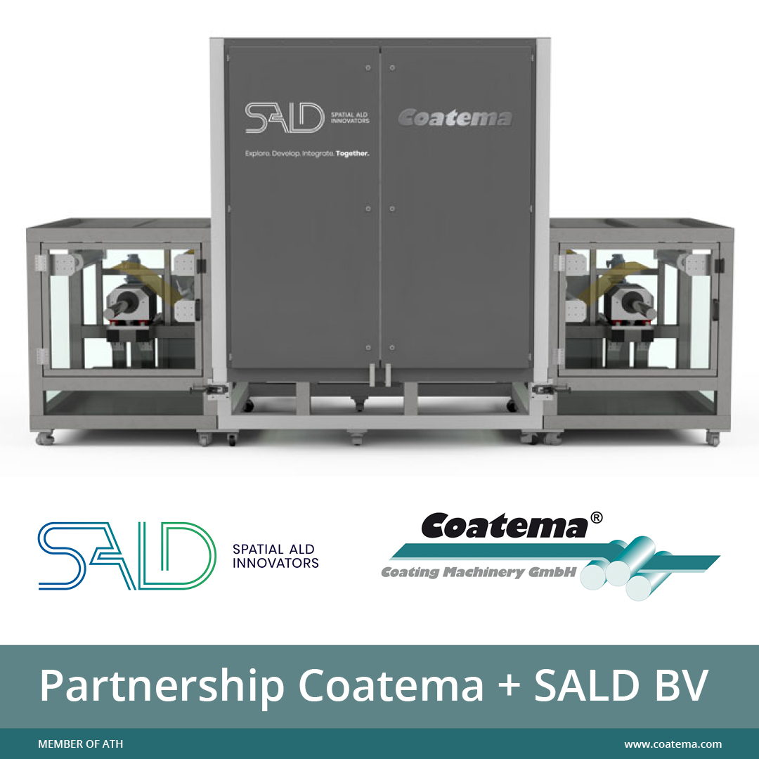 As pre published at the <a href="/CES/">CES</a> last week find here our new exiting news on our cooperation in <a href="/SpatialAld/">SpatialALD</a> with SALD BV from the Netherlands. Looking forward, to combine their technology with our R2R know how and have spatial ALD available for our <a href="/coatema/">Coatema</a> customers in many markets.