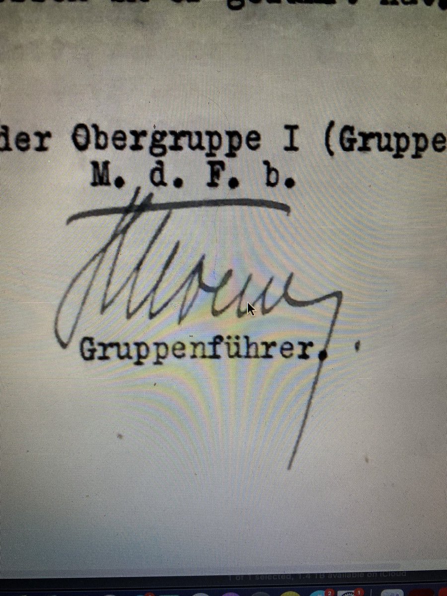 Can any of my fellow German historians help me with this signature? It is the signature of Gruppenführer SA-Gruppe Ostland in 1934. It could potentially be Heinrich Schoene, but I am unsure. Any thoughts?