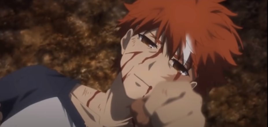 "S-sorry...Miyu..." Seeing his sister really worried so much because of his action against the certain archer card user. He was able to win this time however, his body is really badly injured after their clash.

"A-at least...I...won..."