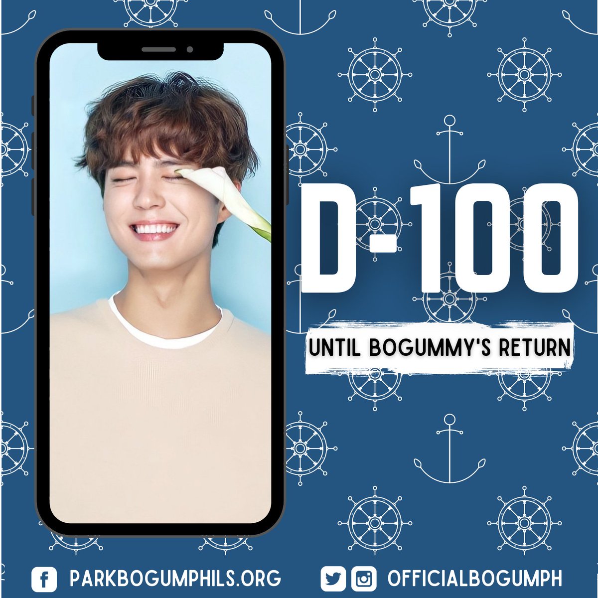 officialbogumph's tweet photo. Hundred days till uri @BOGUMMY comes back to civilian life! 🥰

#ParkBoGum #박보검 https://t.co/8k7Hf7jRHv