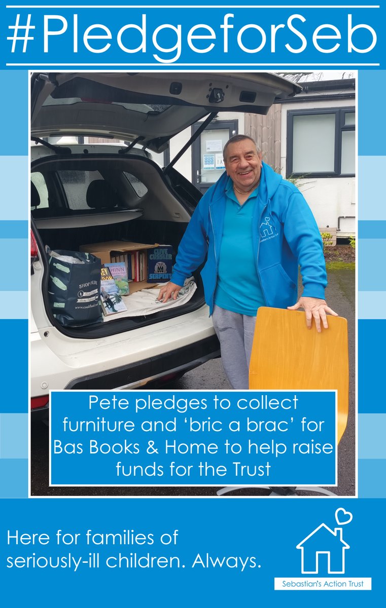 SebsActionTrust's tweet photo. Why not have a clear out in 2022 and donate the items to our shops? This is what Pete, our next #PledgeforSeb supporter, is doing to help us. Check our website for what we accept: https://t.co/JhxsSbwFya or ways to get involved with #PledgeforSeb: https://t.co/d6o6GD49cJ https://t.co/sFh2JWo3U6
