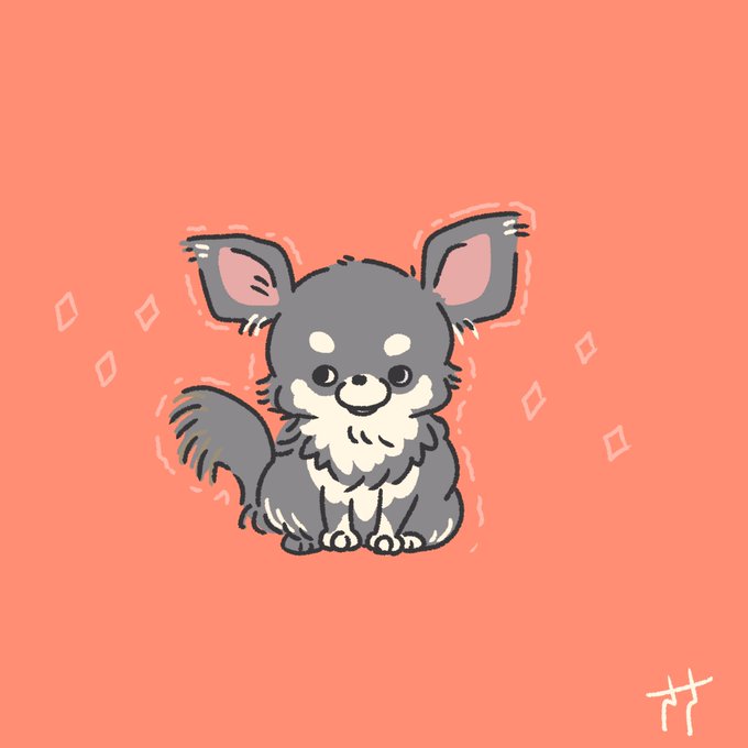 黒チワワのtwitterイラスト検索結果