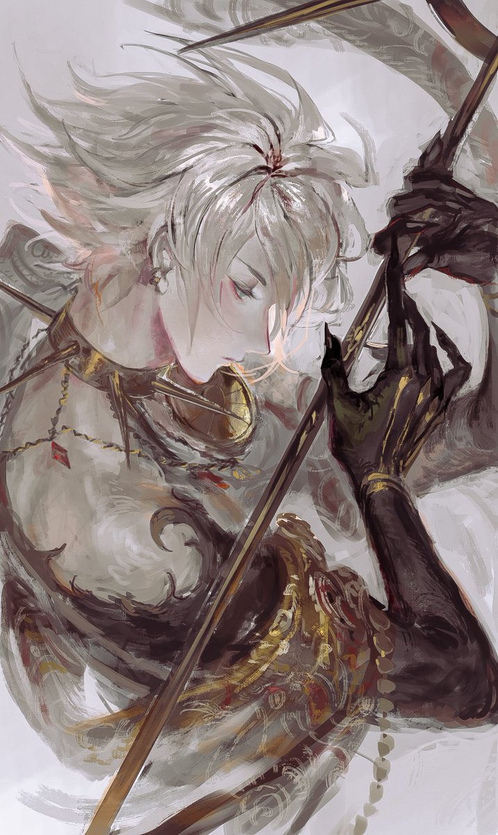 Fgo 横顔が美しすぎるカルナさんイラスト