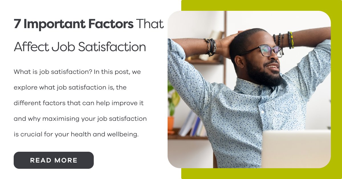 HeedLife's tweet image. January is a great time to reflect on our lives and the path we want to take - both personally and professionally.

Our blog post looks at job satisfaction and the factors to consider to help prioritise your health and wellbeing 💪 Read in here bit.ly/3A5Ds7T

#Wellness