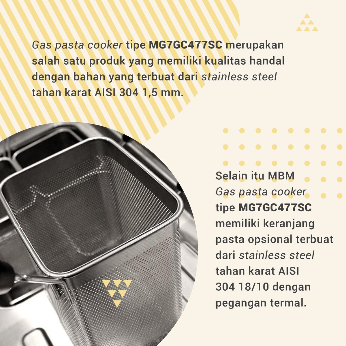 MFK_PT's tweet photo. Hallo Sobat Food Service Indonesia

Kali ini kita akan membahas Gas Pasta Cooker MBM tipe MG7GC477SC, Yuk simak videonya!

Jika ada pertanyaan terkait produk dapat ditanya di kolom komentar!

#mbm #pasta #cooker #gaspastacooker #italia #cook #mozarella #kitchen #kitchenequipments https://t.co/oG2IiJNwGA