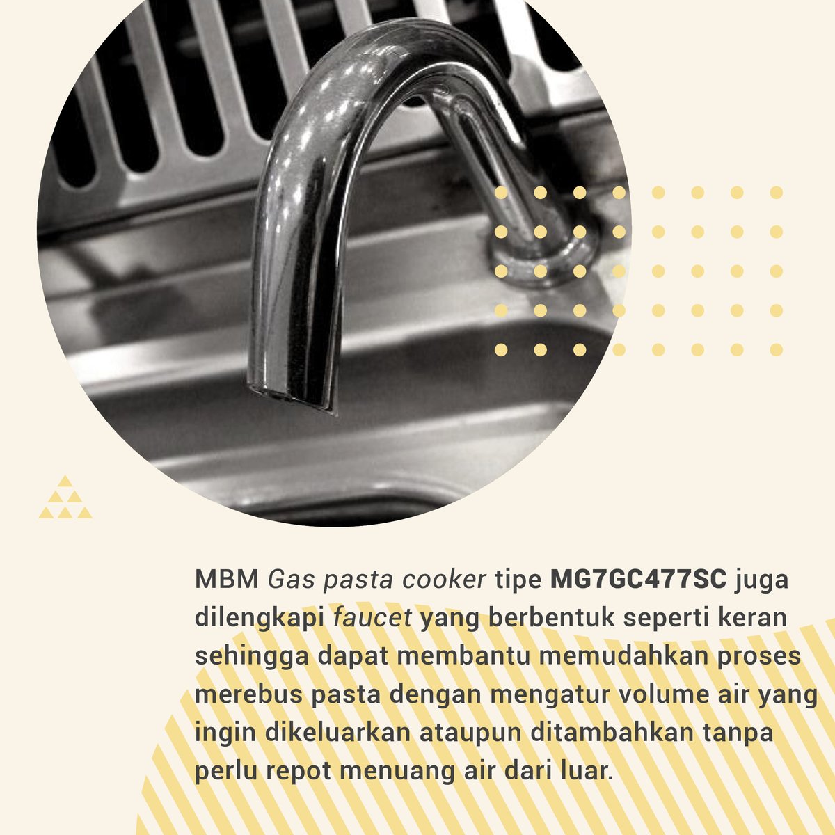 MFK_PT's tweet photo. Hallo Sobat Food Service Indonesia

Kali ini kita akan membahas Gas Pasta Cooker MBM tipe MG7GC477SC, Yuk simak videonya!

Jika ada pertanyaan terkait produk dapat ditanya di kolom komentar!

#mbm #pasta #cooker #gaspastacooker #italia #cook #mozarella #kitchen #kitchenequipments https://t.co/oG2IiJNwGA