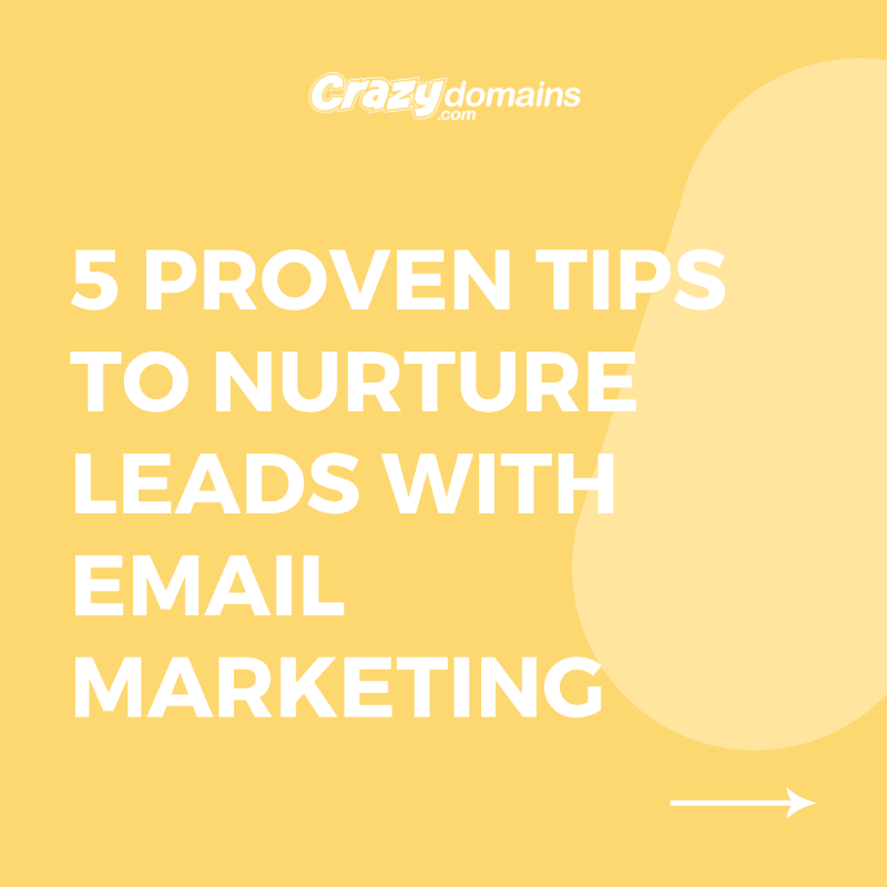 CrazyDomains's tweet photo. Learn the top lead nurturing techniques that can help you create winning email campaigns. Read more here: https://t.co/zkZE6NRprS

#emailmarketing #marketing #onlinemarketing #emailmarketing2022 #businessmarketing #leadnuturing #emailcampaign