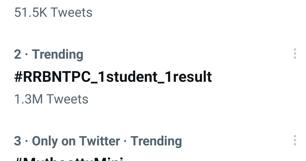 nidhipandit121's tweet image. 1.3M tweet target 10 Million 

Time to stand by railway students #RRBNTPC_1student_1result