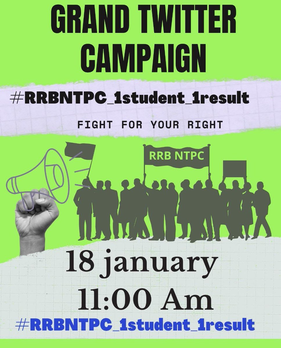 vihan_mauryaN's tweet photo. Both the railways and the government are bent on ruining the lives of the youth
They have sold everything and fallen asleep #RRBNTPC #RailwayMinister_HelpUs
#RRBNTPC_1student_1result
@abhinaymaths https://t.co/M11GlfrFNH