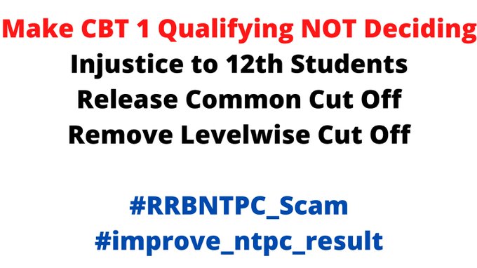 Jitendra2496's tweet image. For u it&apos;s just a result 
.
For student it&apos;s hard work, dream and it&apos;s future
.
Don&apos;t destroy it be serious 😑😑
.
 #RRBNTPC_Scam
#RRBNTPC_1student_1result 
@AshwiniVaishnaw @RailMinIndia @PMOIndia @narendramodi
