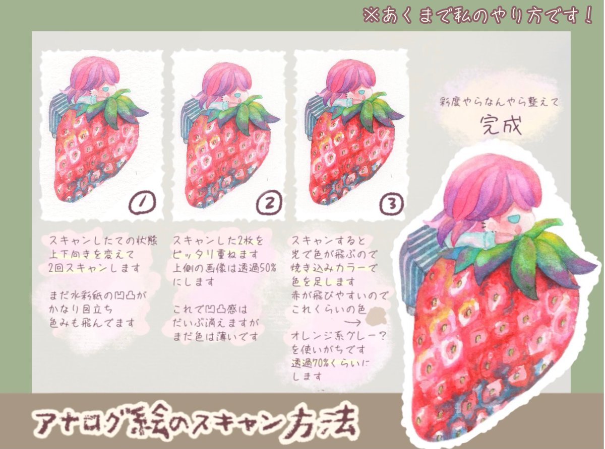 ふうきのふ アナログ絵のスキャン方法について たぶんスキャナーの性能よりも スキャンした後の処理でだいぶ変わると思います 以前twst絵でもまとめましたが せっかくなのでリベ絵を用いて再度まとめてみました 参考になったら幸いです T Co ふうきのふ アナログ絵のスキャン方法について たぶんスキャナーの性能よりも スキャンした後の処理でだいぶ変わると思います 以前twst絵でもまとめましたが せっかくなのでリベ絵を用いて再度まとめてみました 参考になったら幸いです T Co