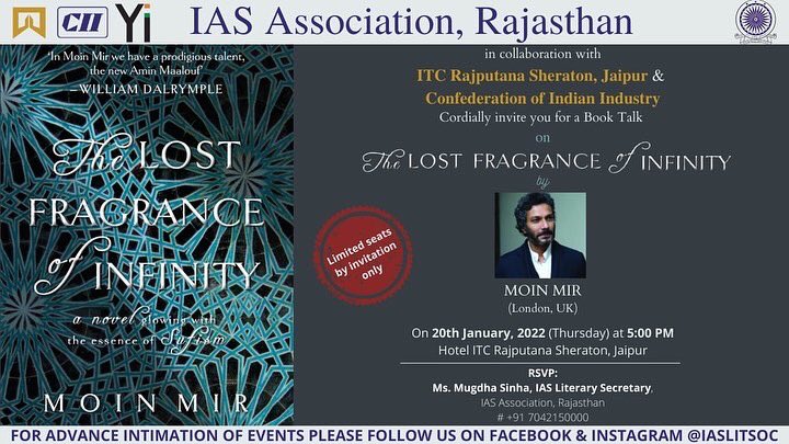 MoinMirwriter's tweet photo. A fab talk coming up on my book in Jaipur @PiyuK @RoliBooks https://t.co/yndbcEWsXQ