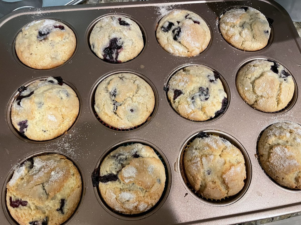Snow (@snowxred) on Twitter photo 2022-01-18 05:42:20 Baked blueberry muffi...