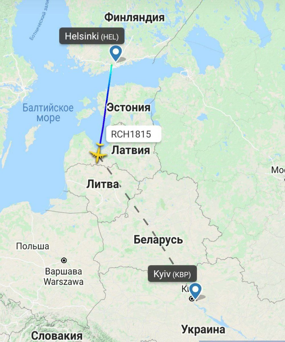 BREAKING: US Air Force C-17 transporter arrived in Kiev from Helsinki with an unknown cargo.

- Flight radar 24 https://t.co/jdVX7kz4Q7