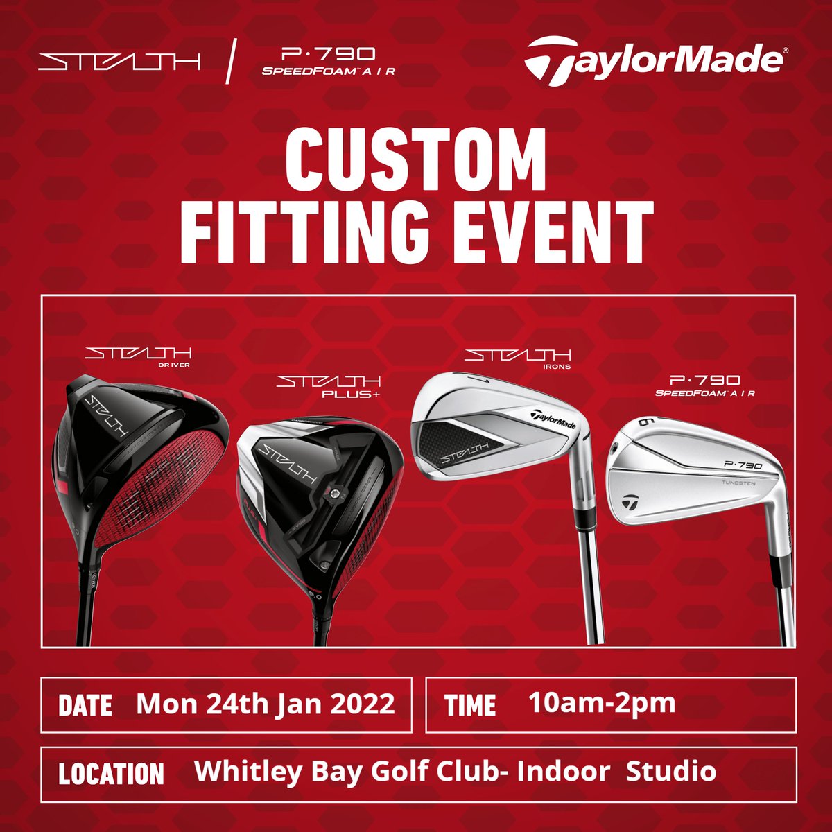Member Only- Taylormade Stealth Fitting Event 24/1/22 - mailchi.mp/75e6327f168f/t…