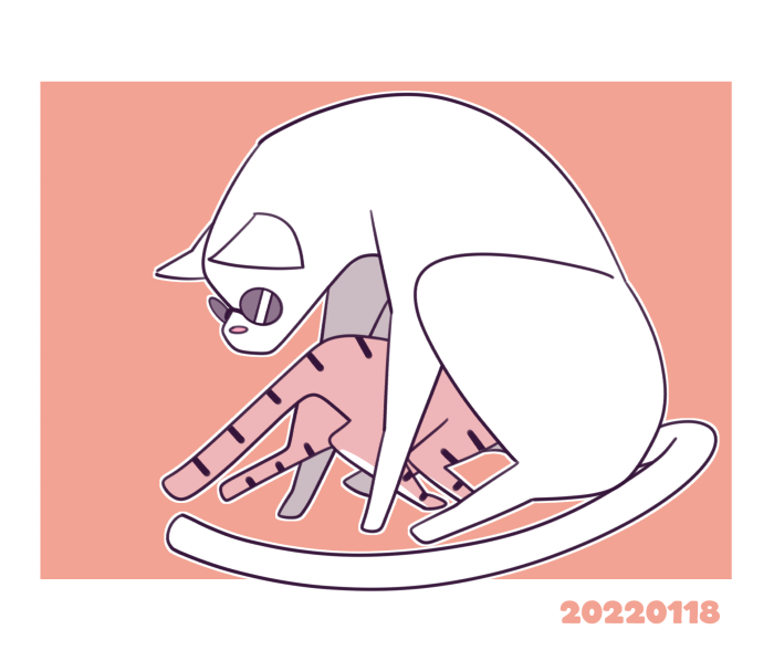 「猫五悠
潜るの好きな子猫虎! 」|ニボシのイラスト