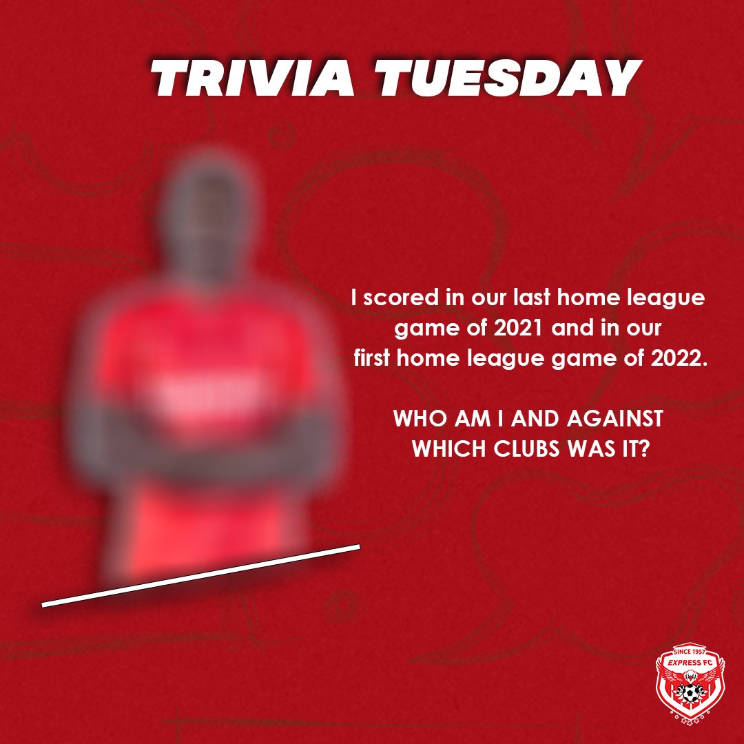 ExpressFCUganda's tweet photo. #ExpressNation, small #Trivia here for you😉. Pass by and tell us who this player is!🤔.

#TriviaTuesday

#MukwanoGwabangi🔴🦅. https://t.co/3hqs8mZynS
