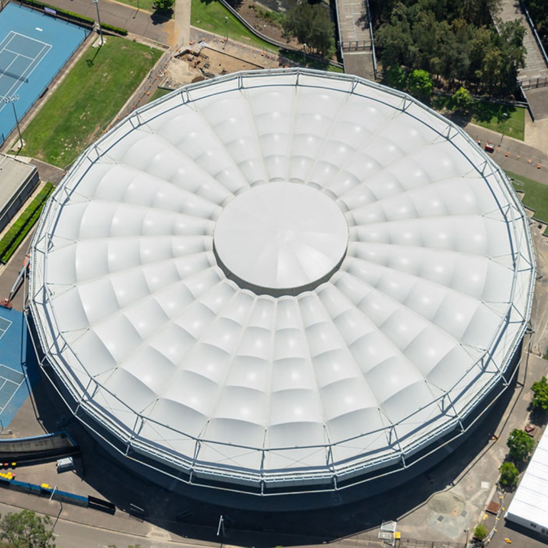 fabric8membrane's tweet photo. #Fabric8 together with #Fabritecture is proud to be a part of the exciting #KenRosewallArena 2019 upgrade which includes an innovative cable-tension and PTFE fabric design roof!
๐๐ผ๐ฐ๐ฎ๐๐ถ๐ผ๐ป: Sydney, NSW Australia
๐ฆ๐ถ๐๐ฒ: 9,534sqm (102,623sqft)
๐๐ฎ๐ฏ๐ฟ๐ถ๐ฐ: FGT-800 PTFE https://t.co/lExsGnOsej