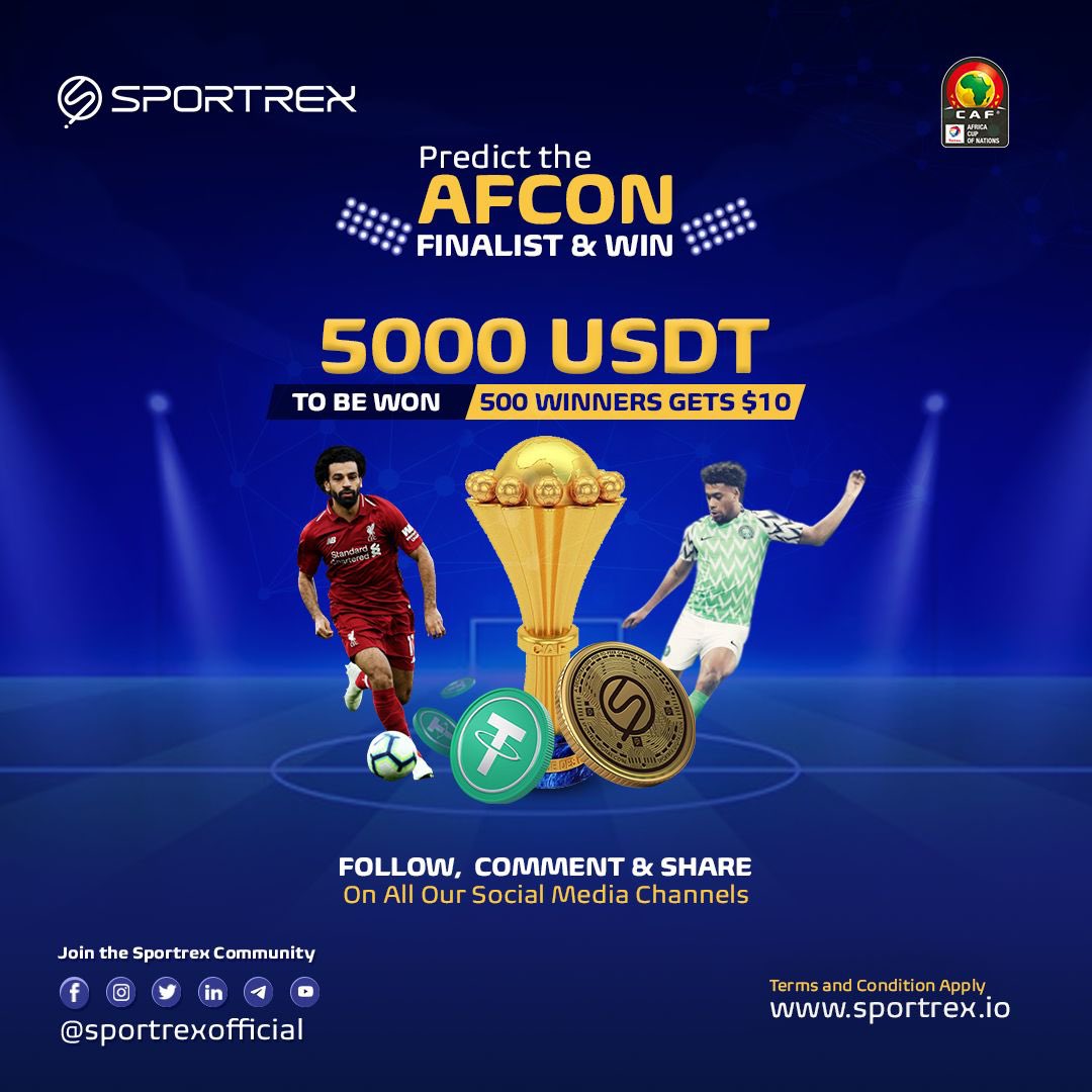 SportrexHQ's tweet photo. $5000 #Giveaway

500 winners get 10$!

Rules:
RT + follow @SportrexHQ
Tag 3 friends 
And join:
https://t.co/93vYyc2imT

Drop your TRC20 address in a comment also

https://t.co/kyrBreBh5V
Ends in 2 weeks

#cryptogiveaway #blockchain #cryptocurrency #NFTs #NFTGiveaway #NFTCommunity https://t.co/FvmYL2ZTr8