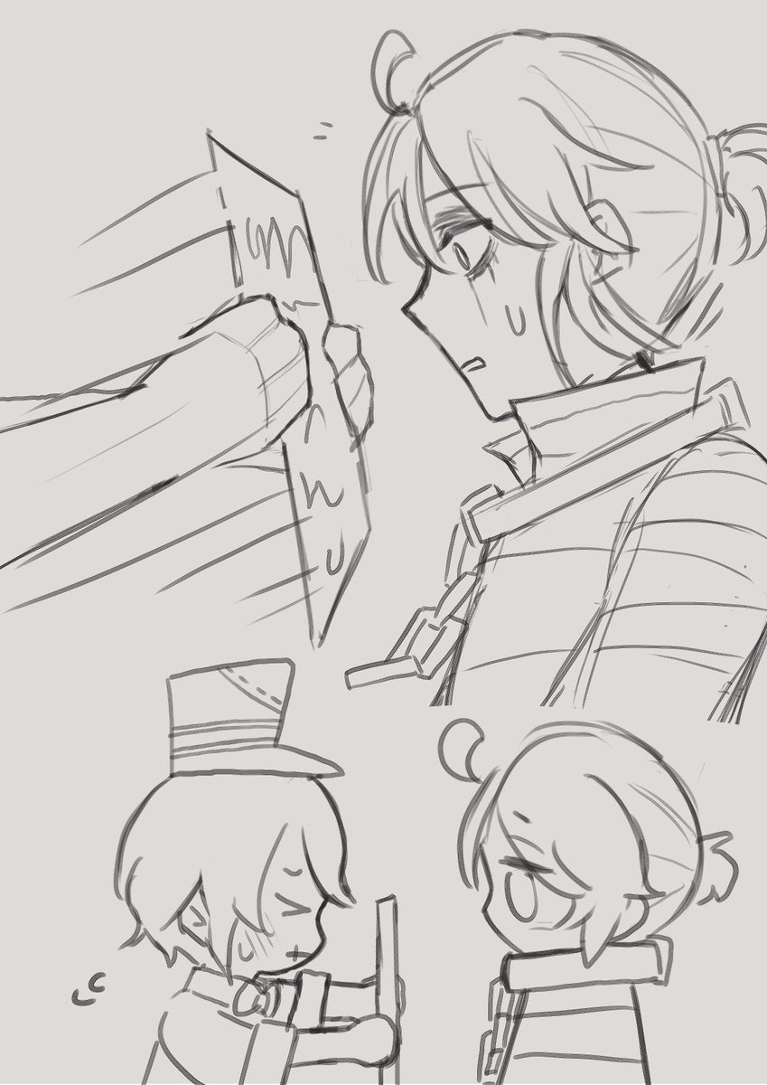 12/12
I can't write dialogue shh just look at pictures
Vic's note is just him clumsily rambling on about how it's a misunderstanding, he's not afraid but a little worried and he accidentally stared too long