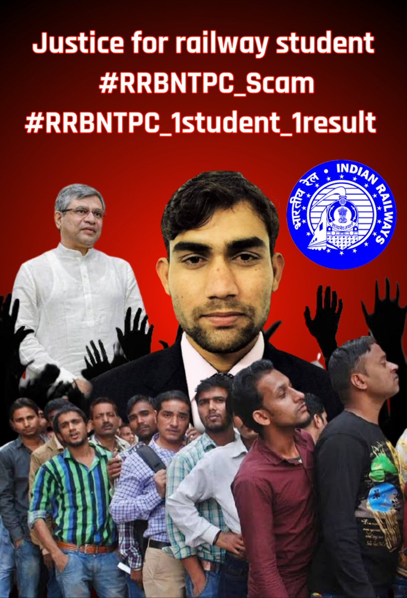 Ramprasadmeena_'s tweet photo. #RRBNTPC_1student_1result
After waiting 3 years, how easy is it for railways to say that you are not qualified for the second stage but they don't know that along with this the morale of the students breaks down
@AshwiniVaishnaw @HansrajMeena @PMOIndia 
#RRBNTPC_1student_1result https://t.co/eKFcDitPmI