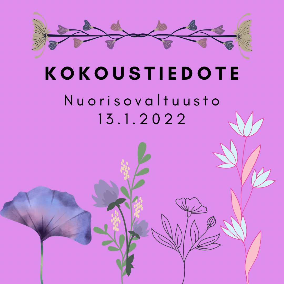 ikanuva's tweet photo. Kokoustiedote vuoden ensimmäisestä kokouksesta!🤩 https://t.co/ElRle1vENK