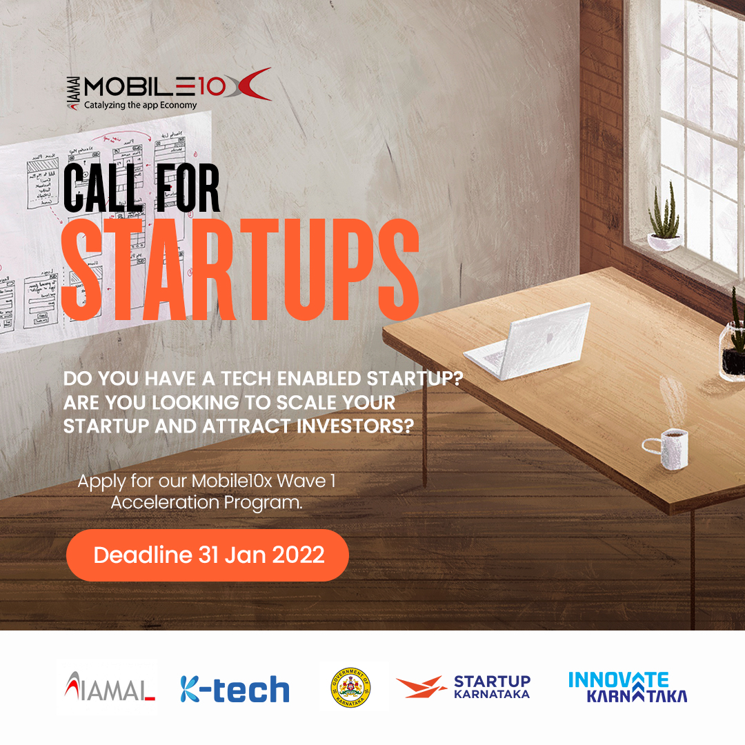 Applications for the next cohort 'Wave-1' of K-tech Innovation Hub IAMAI-Mobile10X Incubator supported by Govt of Karnataka are open now.

Apply and avail your physical seats at Karnataka government subsidised rates. 

Apply Here: bit.ly/2PfzkPa