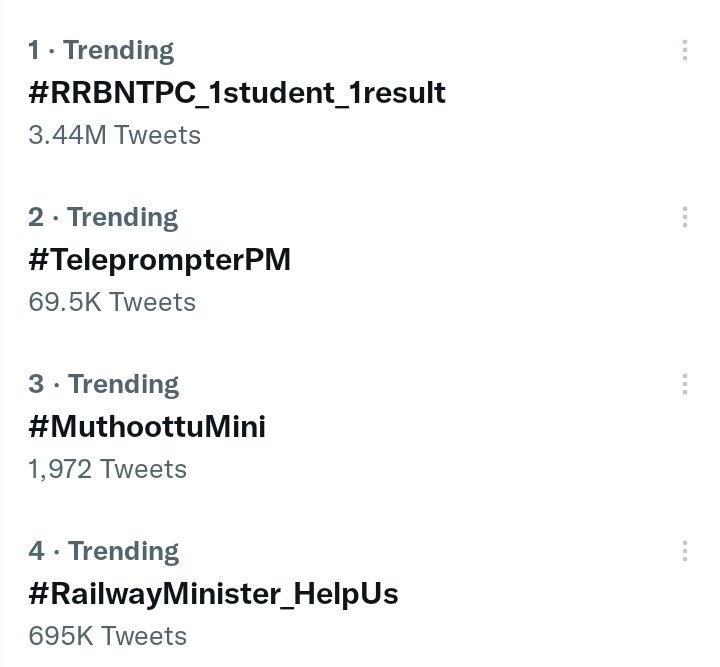 Railways minister attention Plz
<a href="/AshwiniVaishnaw/">Ashwini Vaishnaw</a> 
#RRBNTPC_1student_1result