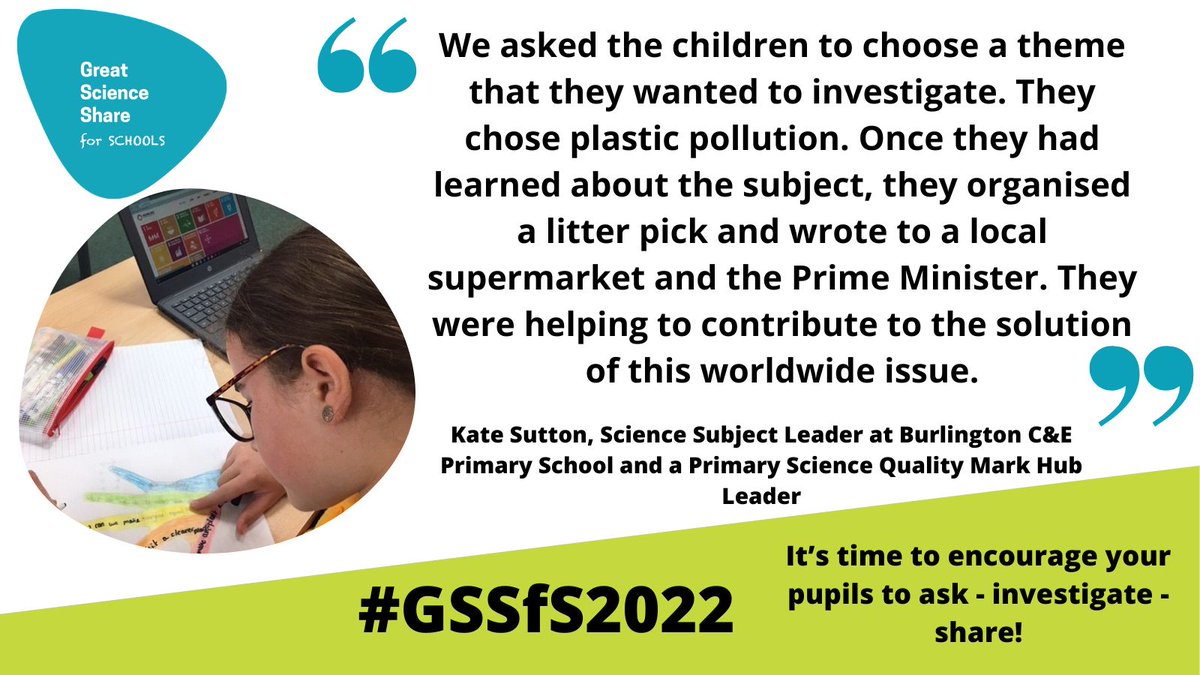 Empower and inspire your pupils with #GreatSciShare2022 🙌
Get started with a step by step guide and bring science to life in your school 🤩

greatscienceshare.org

<a href="/OfficialUoM/">The University of Manchester</a> <a href="/BASF_UK/">BASF UK</a> <a href="/ManCityCouncil/">Manchester City Council</a> <a href="/ogdentrust/">Ogden Trust</a> <a href="/SiemensUKNews/">Siemens UK</a> <a href="/pstt_whyhow/">Primary Science Teaching Trust</a> <a href="/royalsociety/">The Royal Society</a> <a href="/katesutton70/">Kate Sutton MEd CSciTeach</a>