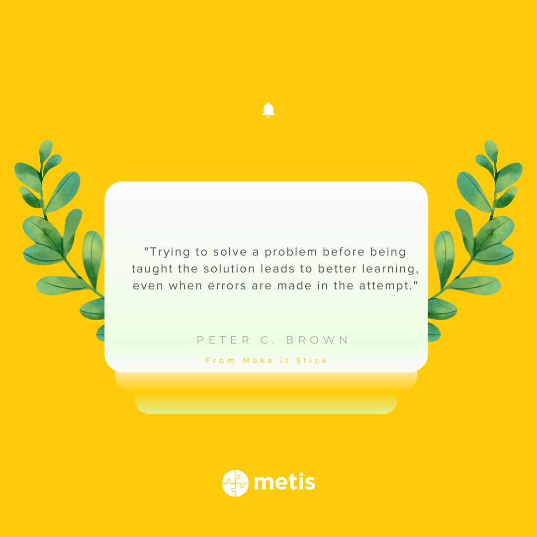 Before our fellows create high-quality learning experiences, they go through one themselves. The Metis way takes them through a process of making meaning, empathizing, tackling, Iterating &amp;sharing. 

#motivation #dailyinspiration #metisfellows #2022 #learning #educationmatters