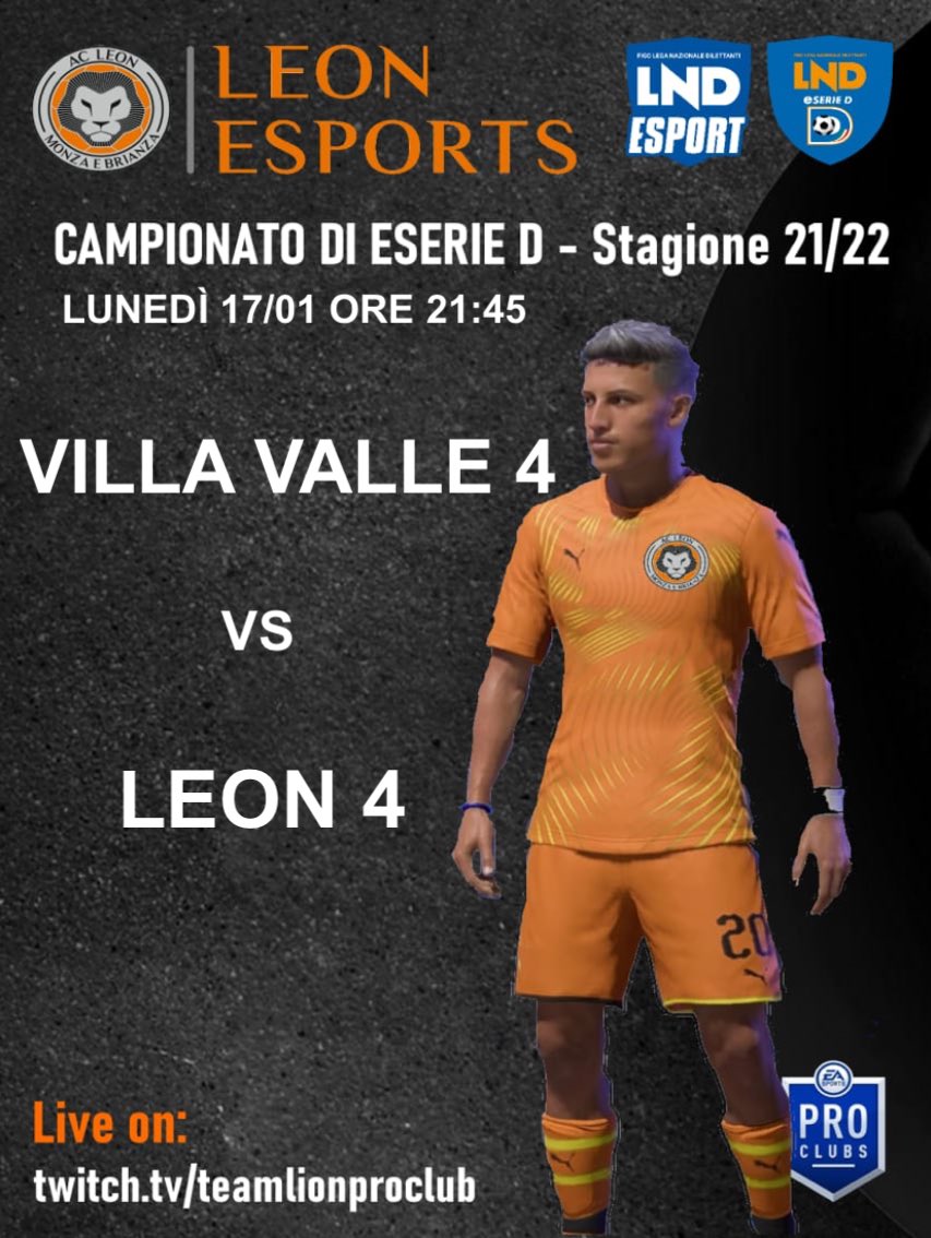 📝 | REPORT

🏆 | CAMPIONATO ESERIED  <a href="/LNDEsport1/">LND Esport</a> <a href="/LegaDilettanti/">LND</a> 
🗒️ | 14º GIORNATA
🆚 | <a href="/villavallepc/">Villa Valle eSports</a> 
🏟 | 4-4
⚽️⚽️ | <a href="/AndryArry/">Andrea Arrivabene</a> 
⚽️⚽️ | <a href="/ToNy10TheWolf/">Antonio Mezzacapo</a> 
👟👟👟| <a href="/KunCaffo/">Kun Caffo</a> 
👟 | @FrizzanteRgk