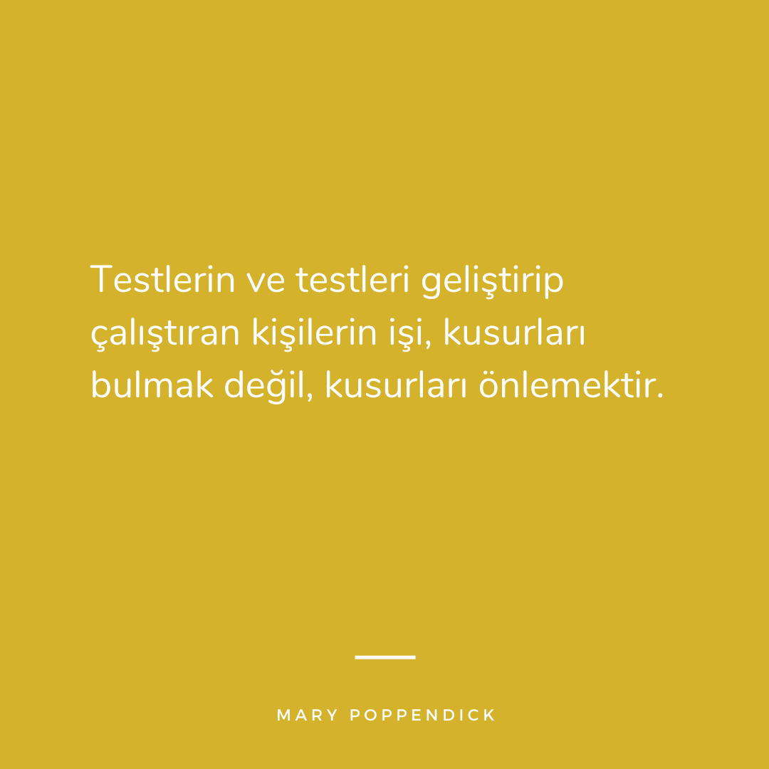 KartacaOfficial's tweet photo. Bir kalite güvence kuruluşu, kaliteyi daha sonra test etmek yerine, kaliteyi baştan koda dahil eden süreçleri desteklemelidir.
#kartaca #yazılım #softwaredevelopment #marypoppendieck #problemsolving #developerquotes #developerinspiration https://t.co/BZwbpBzNqW