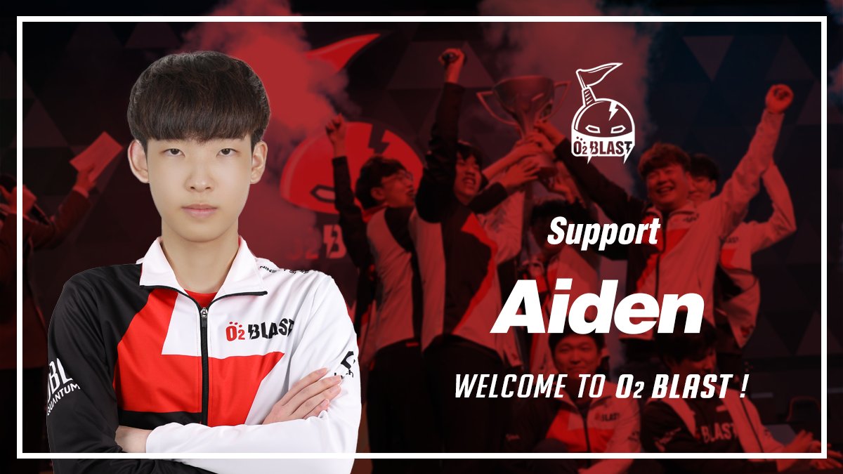 O2_Blast's tweet photo. [Welcome New Player!]

O2 Blast의 새로운 선수를 소개합니다.

전 Team CC에서 Support 포지션으로 활동한 Aiden 선수입니다! 
2022년 O2 Blast에서 새로운 출발을 하는 @Aiden_OW 선수에게 많은 성원을 부탁드립니다.

감사합니다. https://t.co/hcJOaIN2HI