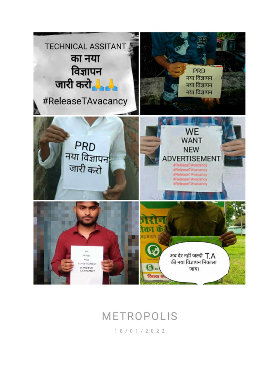 ShyamSu90074084's tweet photo. We are most humble to requested sir please release technical assistant vacancy
#ReleaseTAvacancy
#ReleaseTAvacancy
@yadavtejashwi 
@Live_Cities 
@NitishKumar
@theActivistTeam 
@IPRD_Bihar https://t.co/4FPq87wuNR