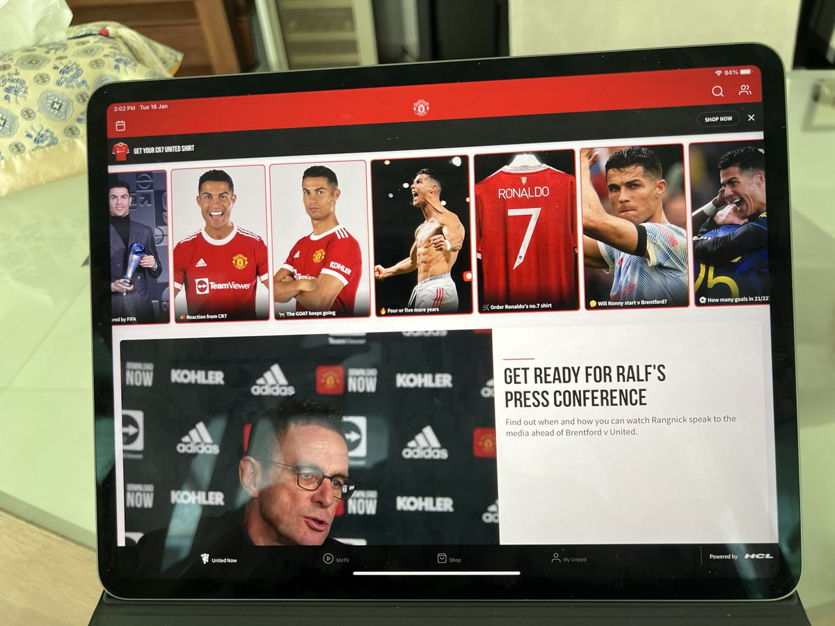 It is NOT Ronaldo United. Today the first 9 photos on the website are all of him. How can a club this big be so badly managed? In 1967 I started following a great football team. Now it’s more circus meets fashion house. Disgusted.
