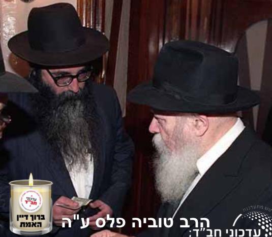 עדת חסידי חב״ד בישראל קמה לבוקר עצוב. הרב טוביה פלס, מנכבדי החסידות ושליחו החשאי של הרבי מליובאוויטש למשימות מיוחדות, שזכה להוציא לאור ב-30 השנים האחרונות את החוברת השבועית להפצת תורת החסידות, ״דבר מלכות״, נפטר לאחר מחלה.