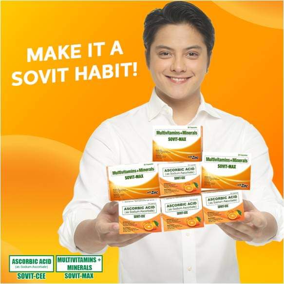Ugaliing mag-take ng #SovitCee or #SovitMax daily dahil pag mas malakas ang immunity, protektado ka sa sakit! 

Share a Sovit box to your loved ones para lahat kayo, mas malakas ang resistensya, mas kayang #GawingMaxEasyAngLife 

sovitvitamins.com