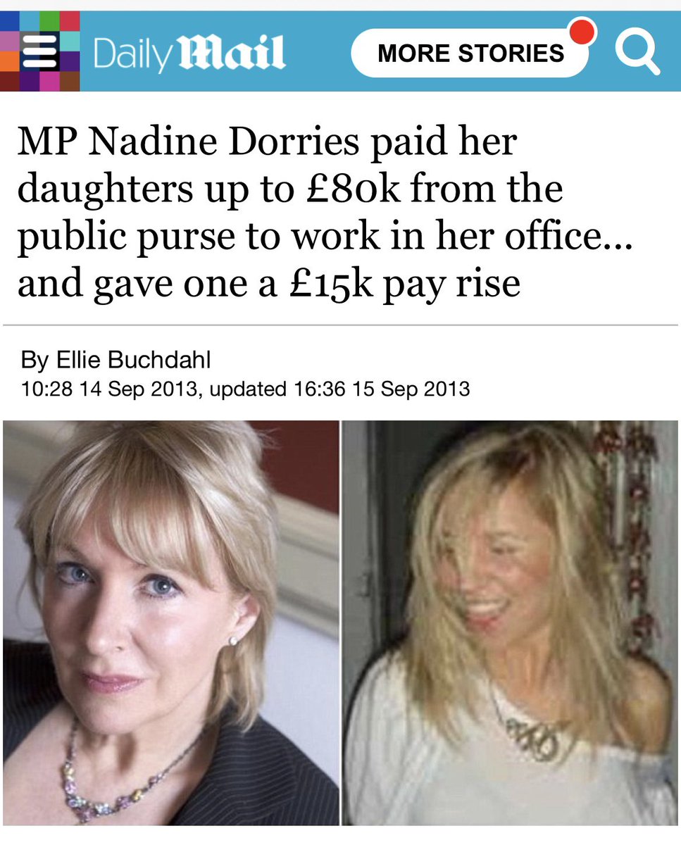 bmay's tweet image. Never listen to a single sentence Nadine Dorries says on value for taxpayers. She’s a phoney.