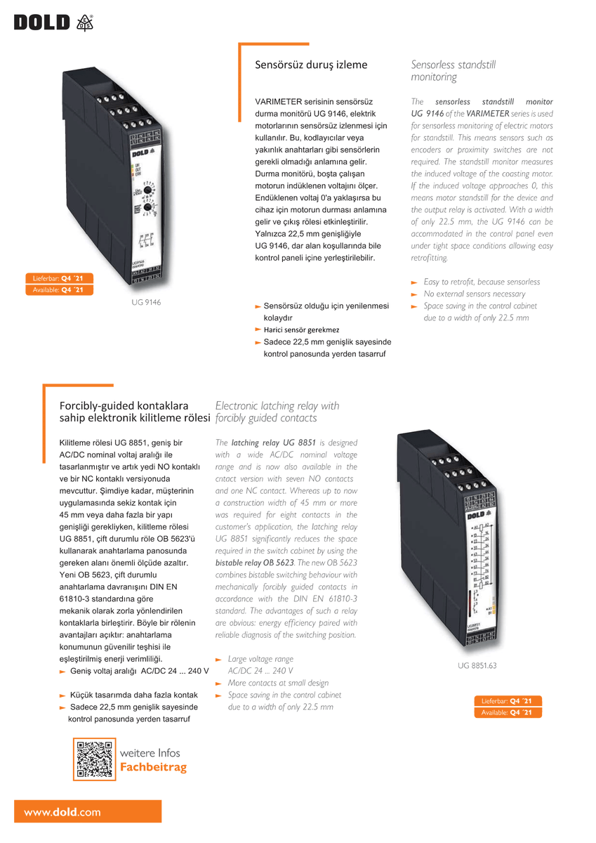 E. DOLD &amp; Söhne GmbH &amp; Co. KG 📰 2022 Haberler 📰

Bizim deneyimimiz! Sizin emniyetiniz!

Detaylı bilgi için;
dold.com/.../fe/21/5d/D…

dold.com/en/company/new…