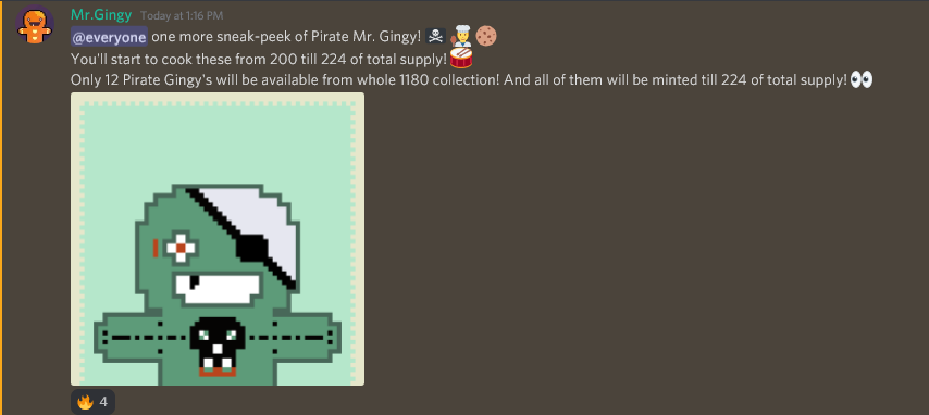 etpower2014's tweet photo. From Mints 200 - 224 there will be 12 pirate gingys in the lot https://t.co/zLwteNAYy5