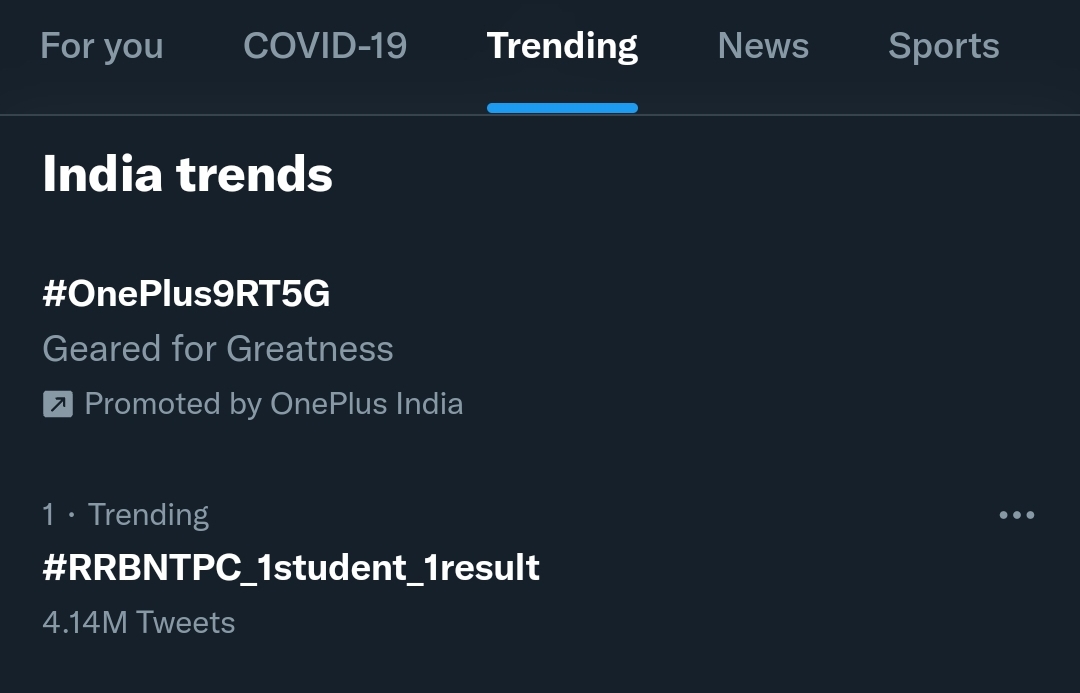 RAVISHSACHIN1's tweet photo. 4.14M tweet target 10 Million +++

Time to stand by railway students #RRBNTPC_1student_1result https://t.co/a5kpB7P35N