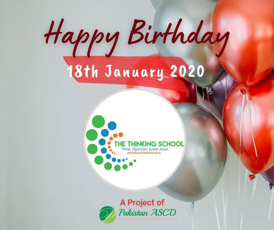 Happy two years <a href="/thinkingschool_/">The Thinking School by Pakistan ASCD</a> Pakistan.