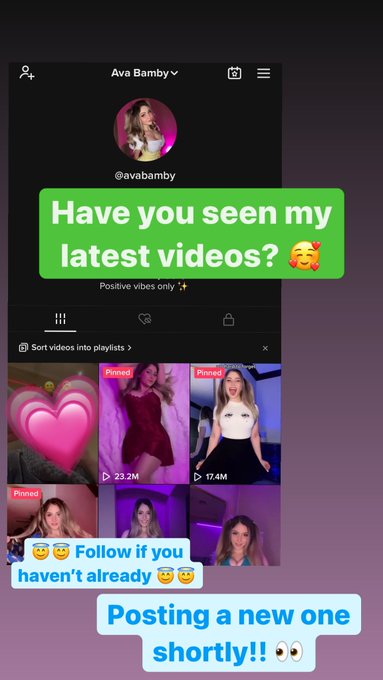 Watch Ava Bamby 💕's leaked NSFW photo on TwXstars