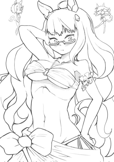 年明け早々だけど今年の水着ガチャ楽しみ
 #ウマ娘  #ビワハヤヒデ 