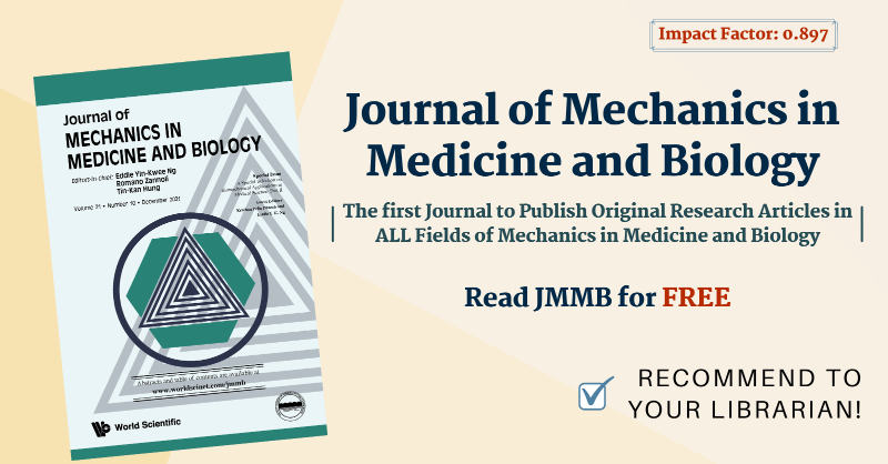 worldscientific's tweet photo. This journal aim in publication of research in #EngineeringMechanics includes mechanisms, processes, #biosensors and #biodevices in #medicine, #biology and #healthcare. It contributes to an understanding of #BiomedicalEngineering and science at a nano- to macro-scale.