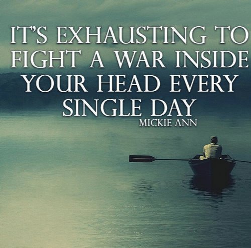 So true... Having a mental illness is soo draining.. #ocd #depression